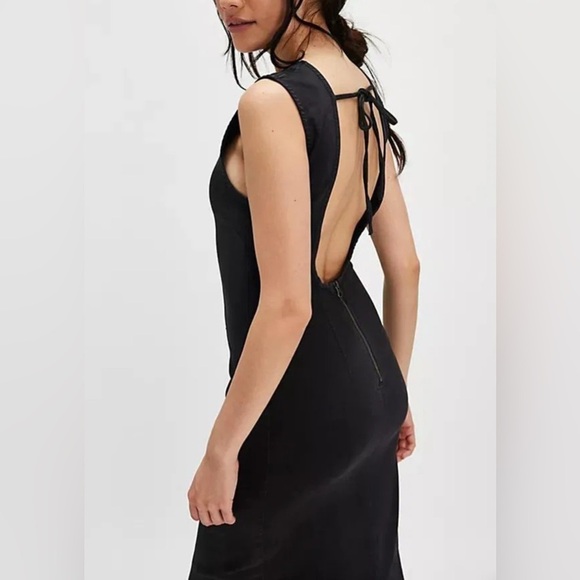 NWOT Free People, Tell Me About It Midi, Sz 6, in Black - Picture 4 of 8